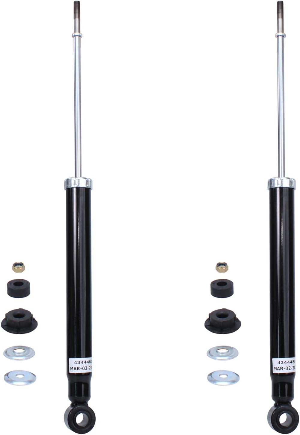 Detroit Axle - 2 Rear Shock Absorbers for 2004-2020 Toyota Sienna