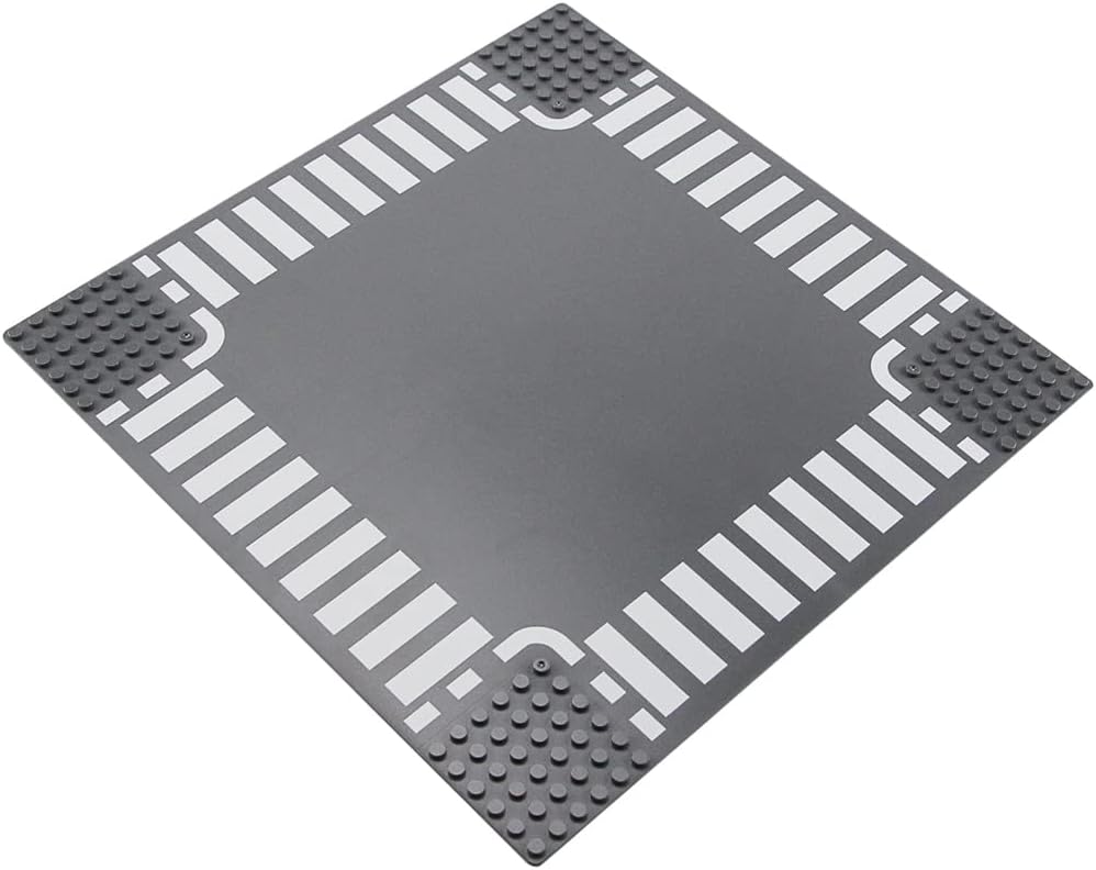 Classic Road Base Plates Street Building Kit Crossroad 2PCS