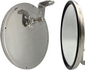 8 Inch Convex Mirror Round Blind Spot Stainless Steel For Truck bus Atv RV Utv "L" Adjustable Bracket 1 Pcs