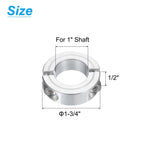 uxcell 2Pcs Double Split Clamp-On Shaft Collar 1" Bore, Aluminum Alloy
