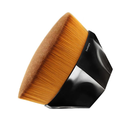 Foundation Makeup Brush Flat Top Kabuki Hexagon Face Blush Liquid Powder Foundation Brush for Blending Liquid, Cream
