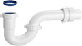 (1 Pack-White) eflyefly 1-1/2 inch P Trap Kitchen Bathroom Sink Drain Kit