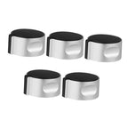 Metal Burner Control Knobs for Range Control Shafts, 5 Piece Set