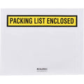 Panel Face Envelopes, "Packing List Enclosed", 12"L x 10"W, Yellow, 500/Pack