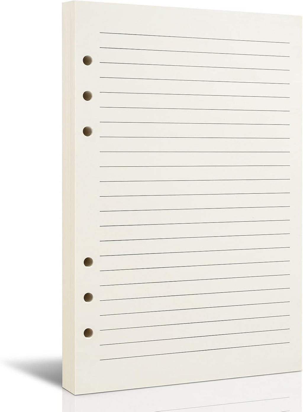 A5 Line Refill Paper, A5 Binder Refills for 6-Ring Binders Planner Traveller Journal Notebook Dairy, 8mm Ruled Filler