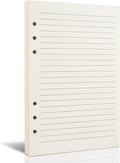 A5 Line Refill Paper, A5 Binder Refills for 6-Ring Binders Planner Traveller Journal Notebook Dairy, 8mm Ruled Filler
