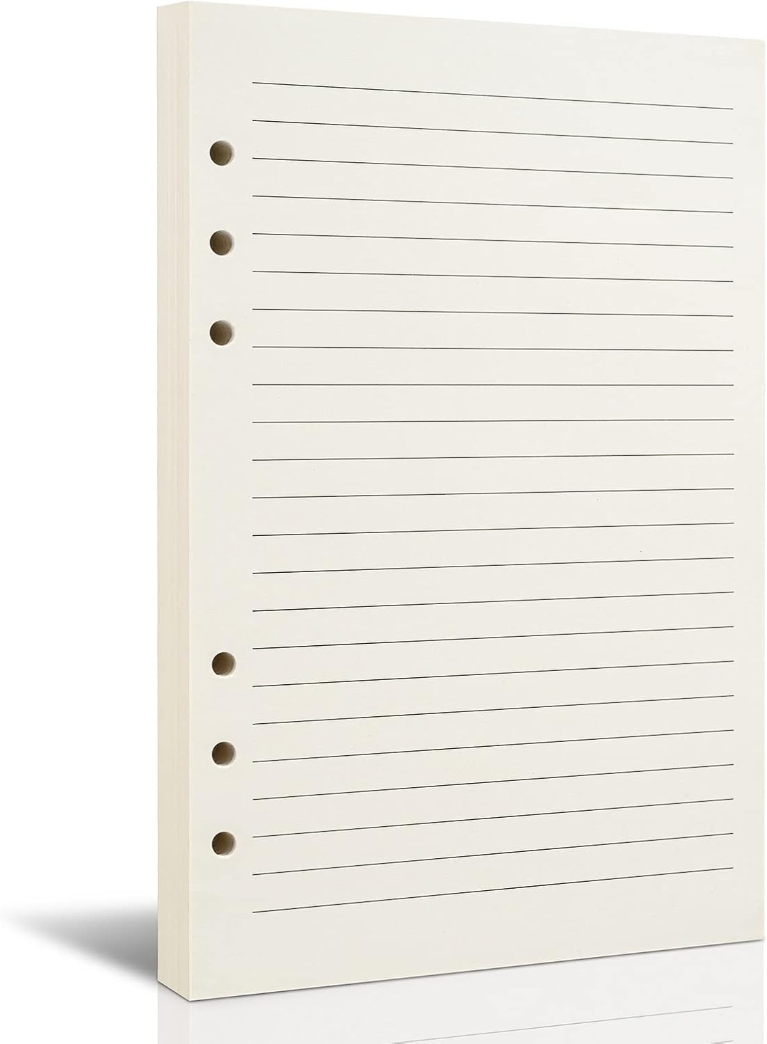A5 Line Refill Paper, A5 Binder Refills for 6-Ring Binders Planner Traveller Journal Notebook Dairy, 8mm Ruled Filler