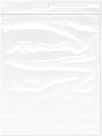 5 x 6 inch, 2 Mil Hang-Hole Zipper Reclosable Bags (Pack of 100)