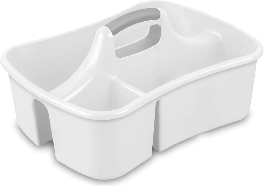 Extra Large 5 Gallon Divided Cleaning Caddy Organizer with Handle | Cleaning Supplies for Housekeeping, Shower Caddy