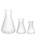 Plastic Conical Flask Set 50ml 100ml 500ml – Semi-Transparent Lab Flask for Teaching, Demonstration & Display