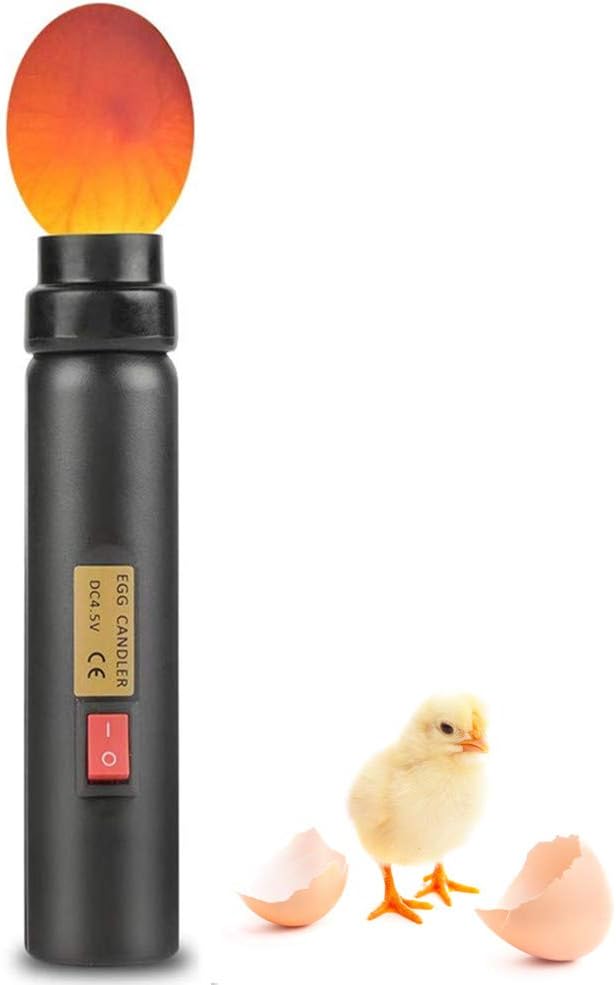Egg Candler, Cool LED Light Egg Candler Tester, High Egg Candling Torch Light for Monitoring The Development of The