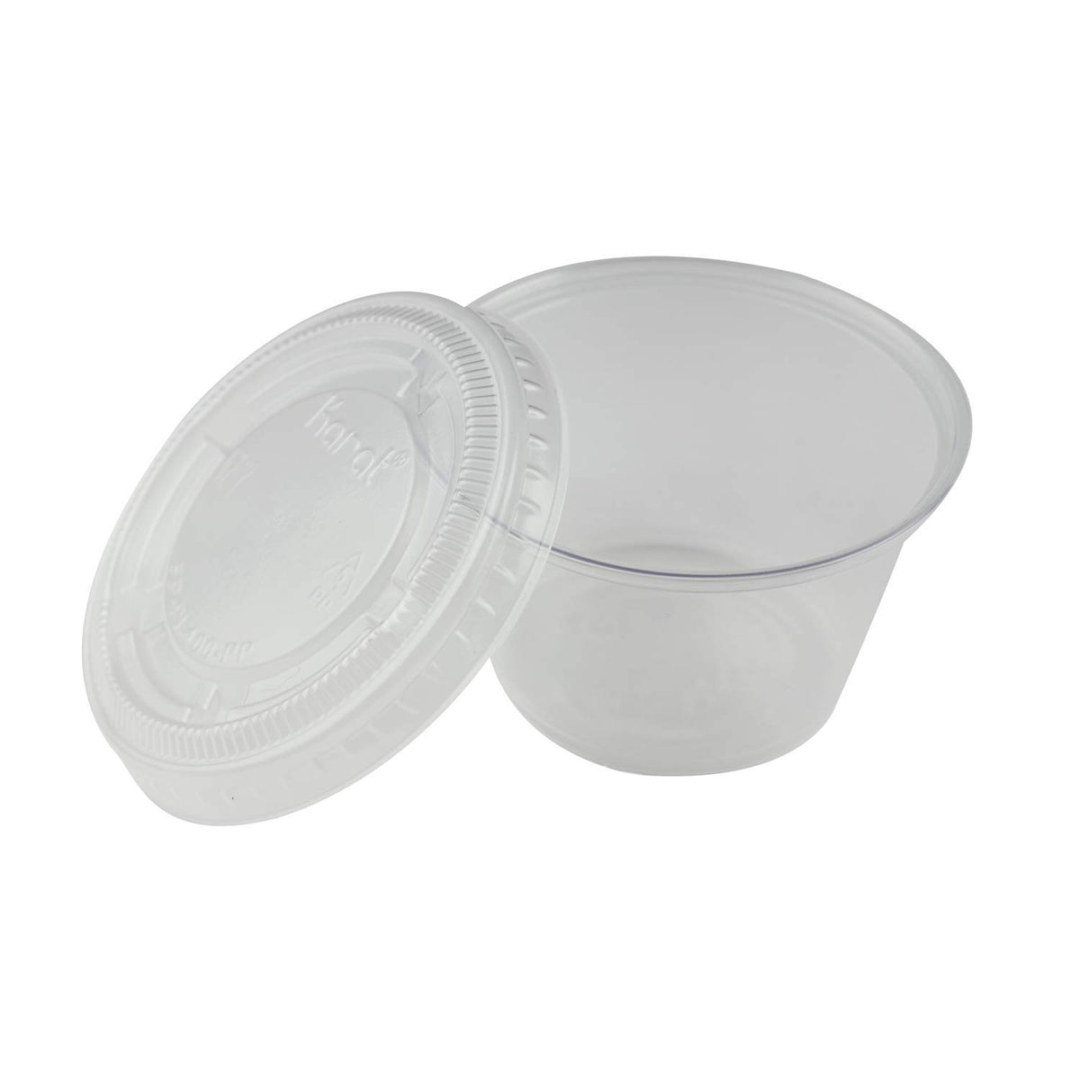 FP-PL400-PP 3.25 oz., 4 oz. & 5.5 oz PP Portion Cup Lids (Case of 2500)