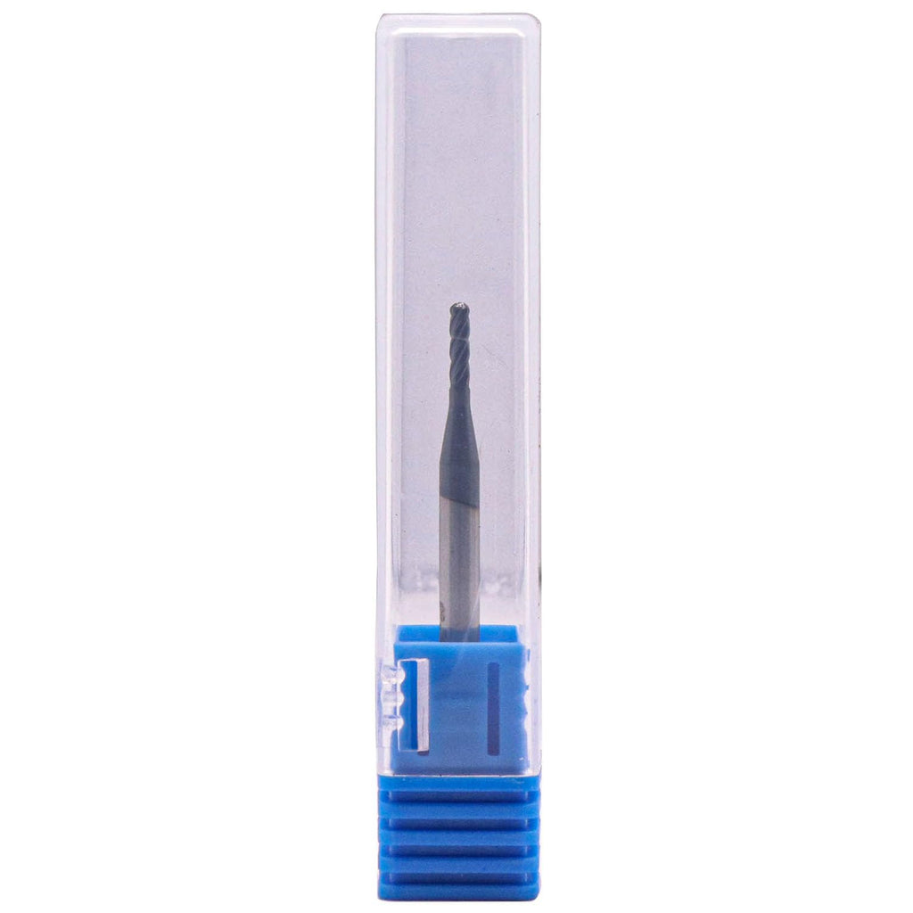 5Pcs 1/16" 4 Flute Solid Carbide Ball Nose End Mills - AlTiN Coated