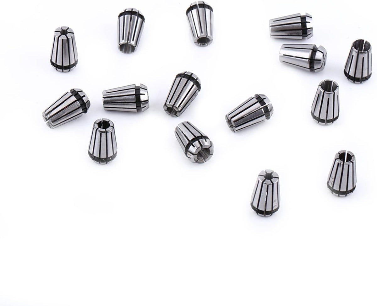 15PCS ER11 Collet Set Spring Collet Chuck CNC Spindle Collets
