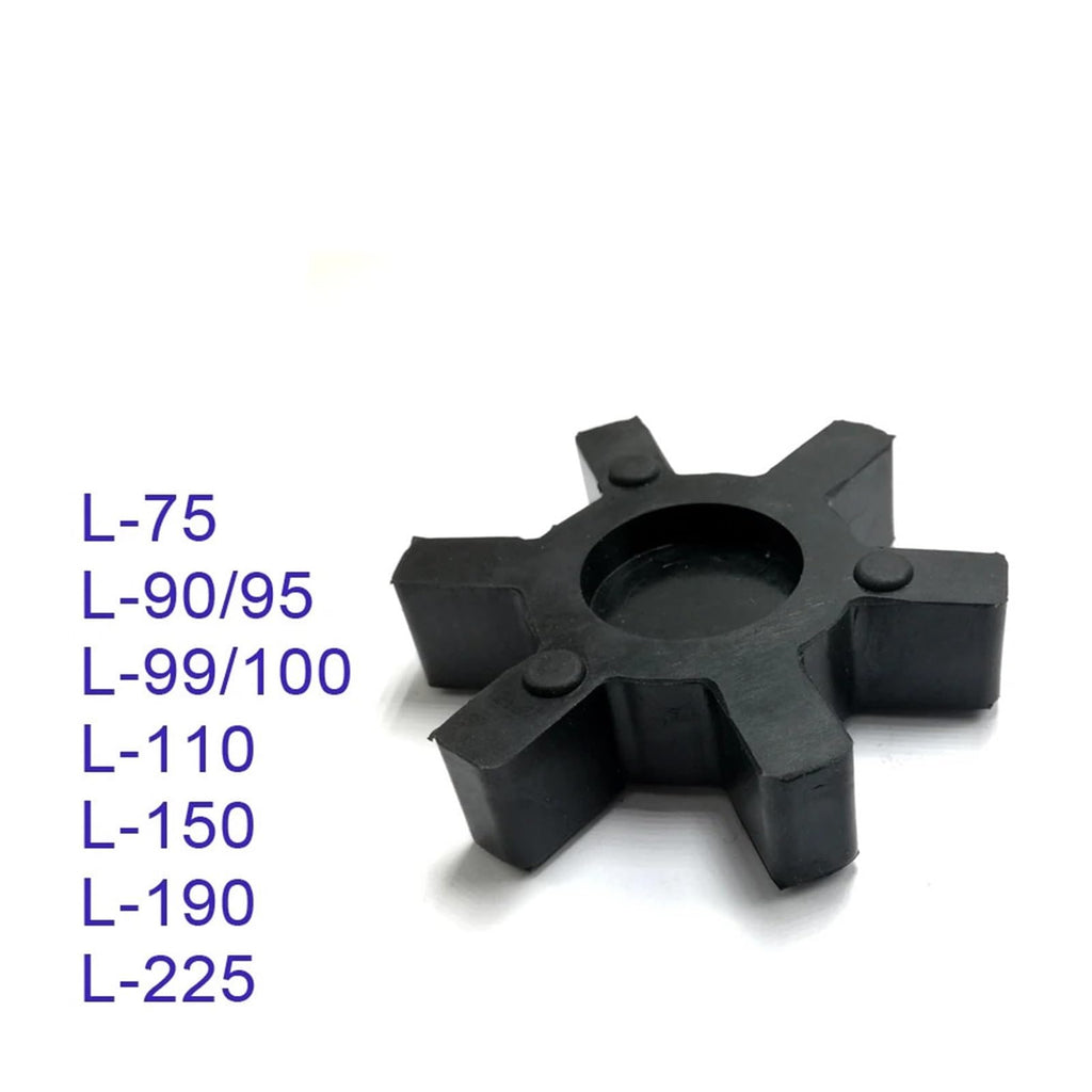 Coupling Buffer pad L-Type Coupling Rubber Elements,Flexible Couplings,Polyurethane Model L35-L225,D035(Black,L50-50 Pieces)