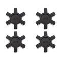 eMagTech 4PCS L075 Solid Jaw Coupling Elastomer Spider Insert NBR Rubber 44.5x12mm for Pumps Fans Motors