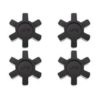 eMagTech 4PCS L075 Solid Jaw Coupling Elastomer Spider Insert NBR Rubber 44.5x12mm for Pumps Fans Motors