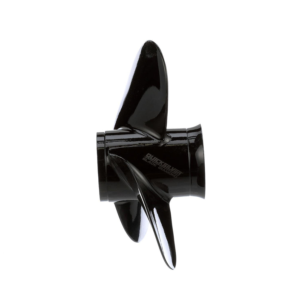 Quicksilver Black Diamond 3-Blade Aluminum Propeller, 12.7 dia x 21 pitch, Right Hand