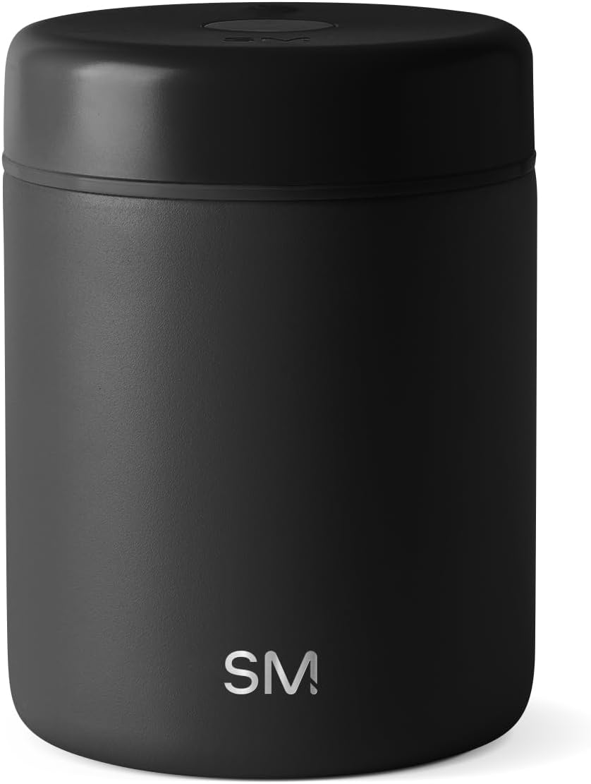 Delta Coffee Canister | Airtight Vacuum Seal with Auto-Reseal Technology | Ceramic Lined Stainless Steel Container