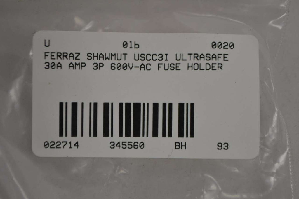 Ferraz Shawmut USCC3I Fuse Holder 30A 600V 3 Pole