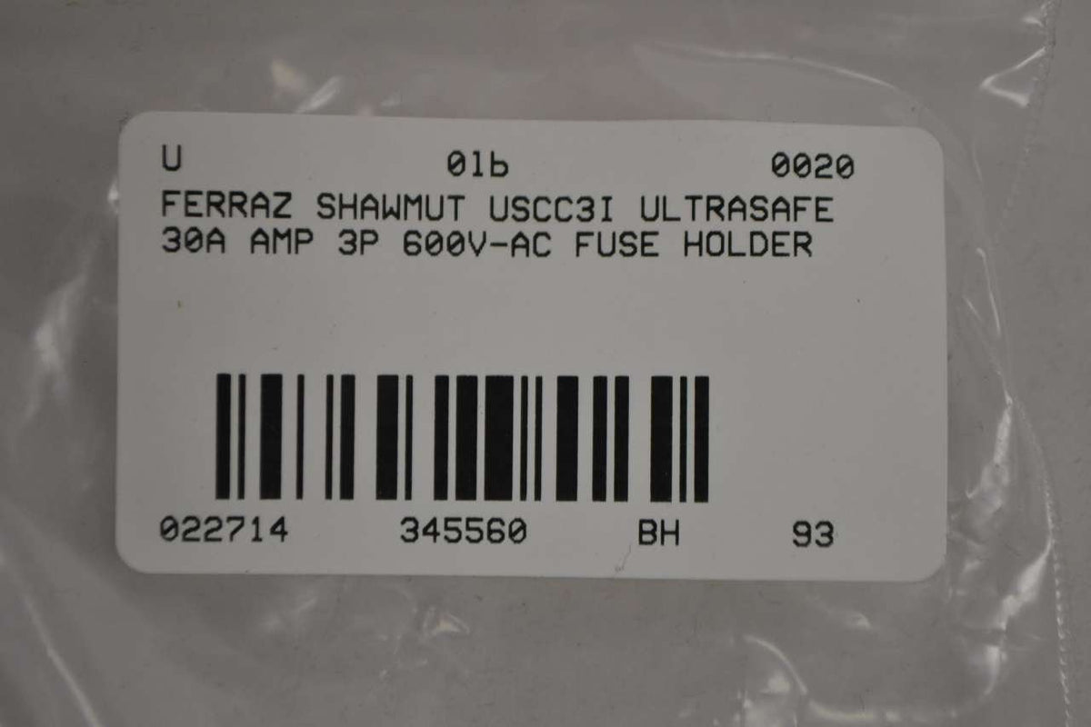 Ferraz Shawmut USCC3I Fuse Holder 30A 600V 3 Pole