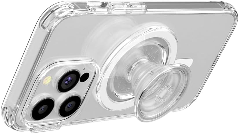 Phone Grip for MagSafe, Magnetic Holder, Phone Stand - Clear