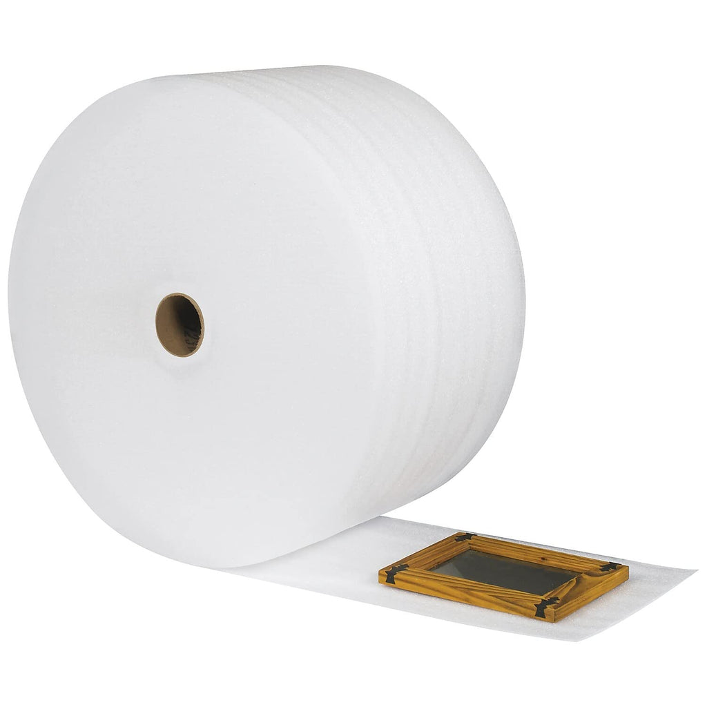 Polyethylene Parcel Ready Air Foam Roll, 350' L x 12" W x 1/8" H, White (FWUPS18S12)