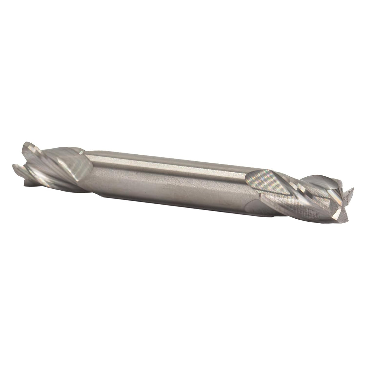 Drill America 3/16" Carbide 2 Flute Double End Stub End Mill, MMO Series