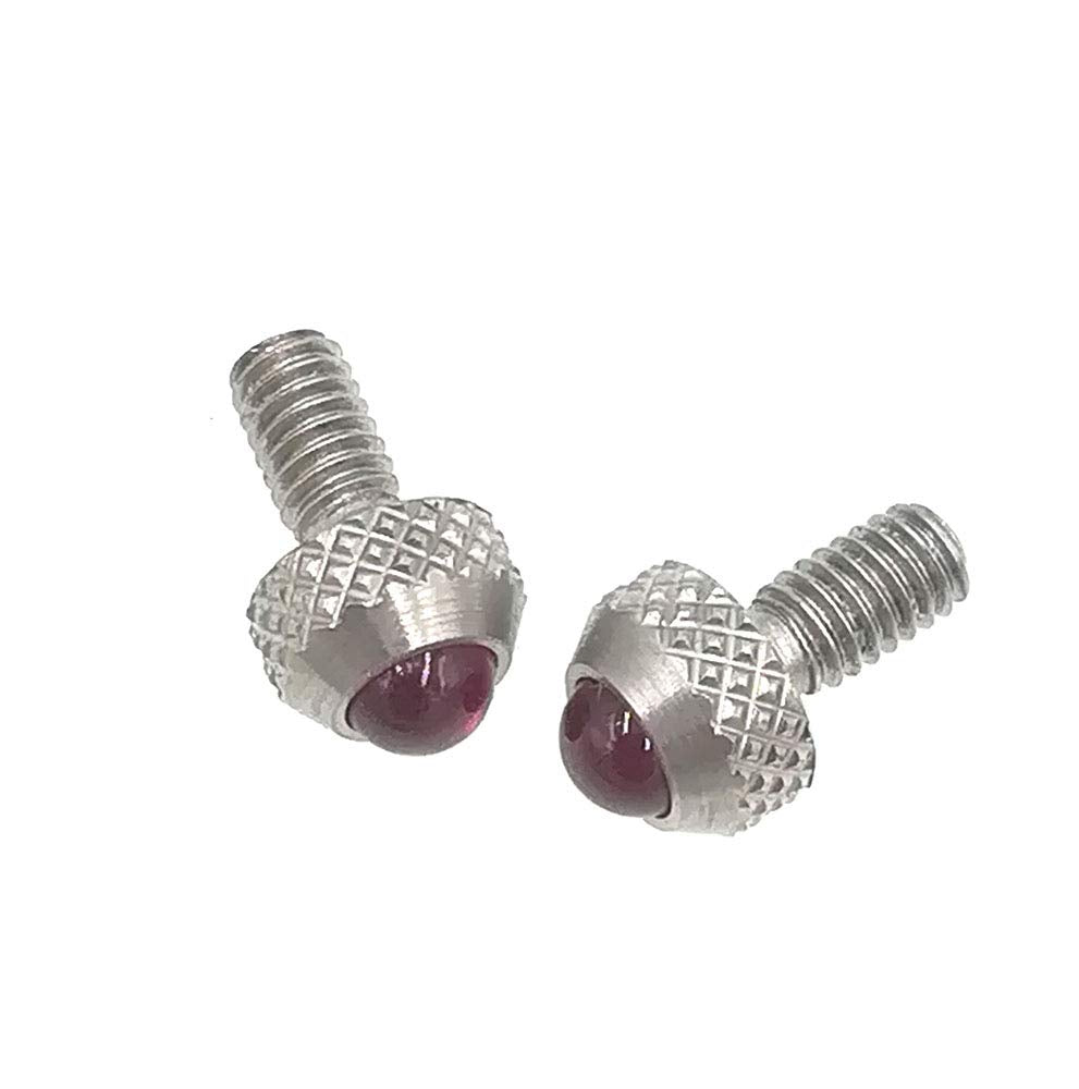Contact Points for Dial Indicators Linear Gage Indicator Ball Tips 2 Pieces M2.5 Thread Shank 5mm Diameter 3.8mm Length (Ruby Ball Tip)
