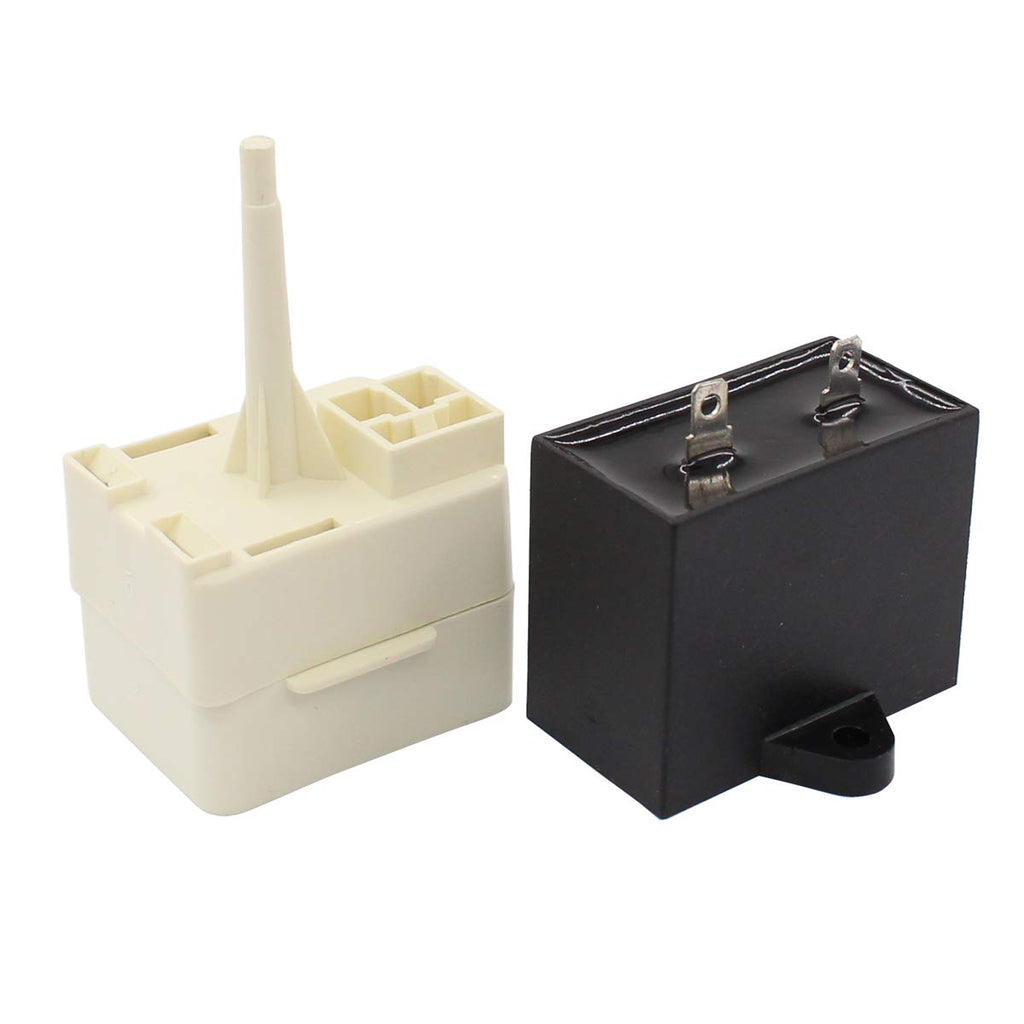 W10613606 Refrigerator Compressor Start Relay and Capacitor
