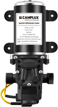 CAMPLUX DC 12V Water Pump, Self-Priming, 1.6 GPM Diaphragm Pump 65 PSI for RV Marine Yacht Camping