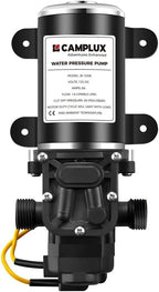 CAMPLUX DC 12V Water Pump, Self-Priming, 1.6 GPM Diaphragm Pump 65 PSI for RV Marine Yacht Camping
