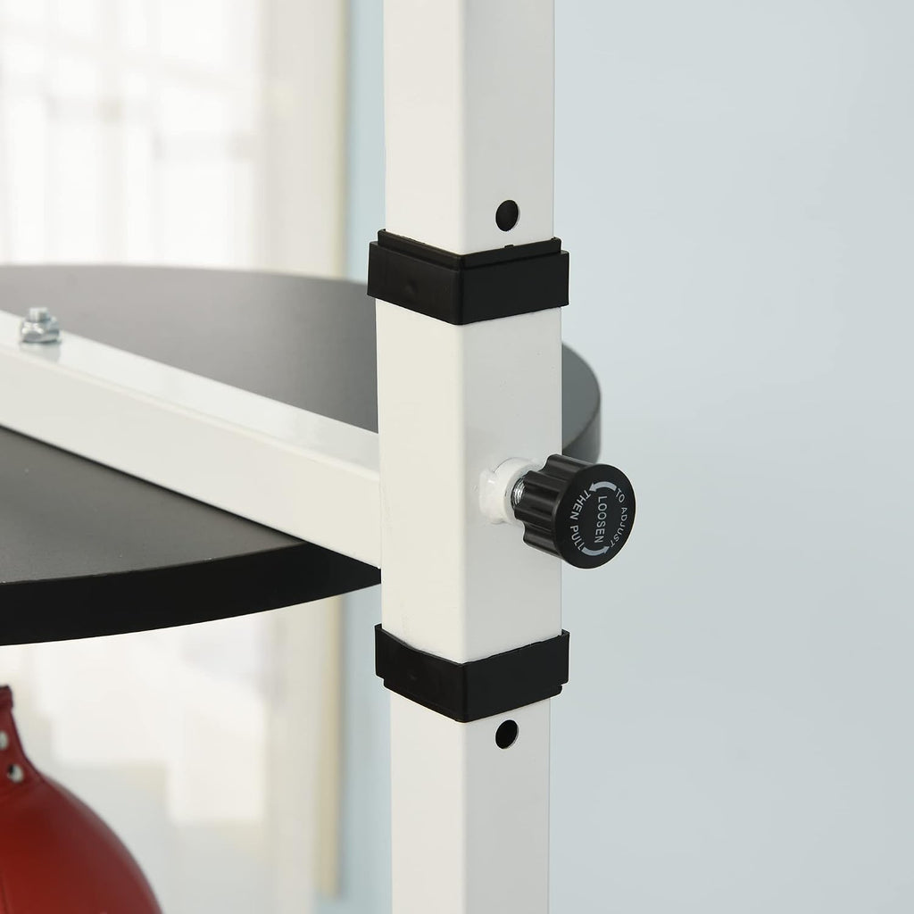 2-in-1 Boxing Training Stand: Heavy Bag & Speedbag Set, Adjustable Height & Weighted Base for Home Gym