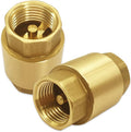 Hooshing 2PCS Spring Check Valve 1/2" NPT Female Thread Backflow Preventer