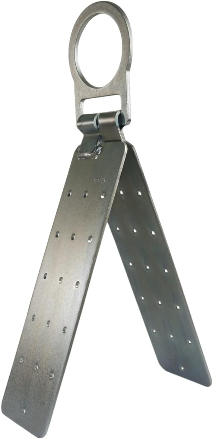 Fall Protection High Strength Alloy Steel Reusable Adjustable Hinged Pitched Roof Anchor Bracket w/Screws |