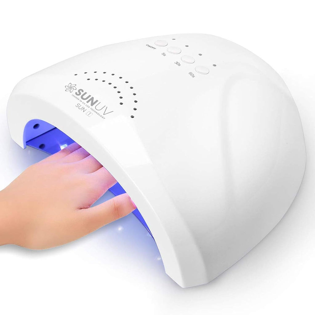 UV LED Nail Lamp, Gel Light for Nail Polish UV Dryer SUNONE White | Professional Fast Curing Lamp for All Gel