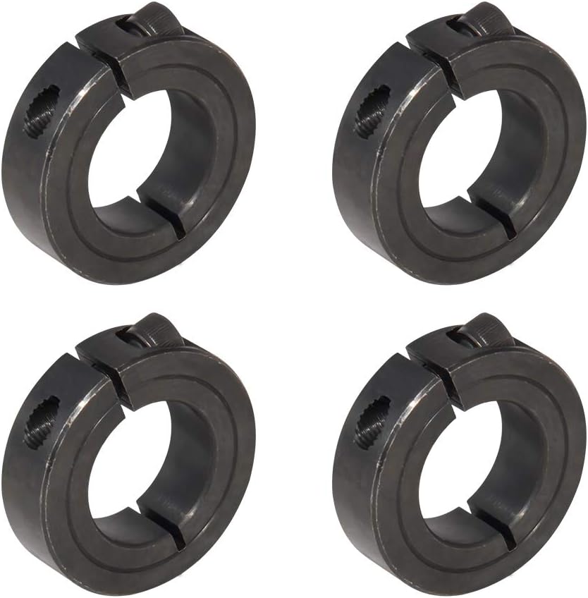 Single Split Clamp-On Shaft Collars of Metal Material 3/4 inch Bore Set Screw