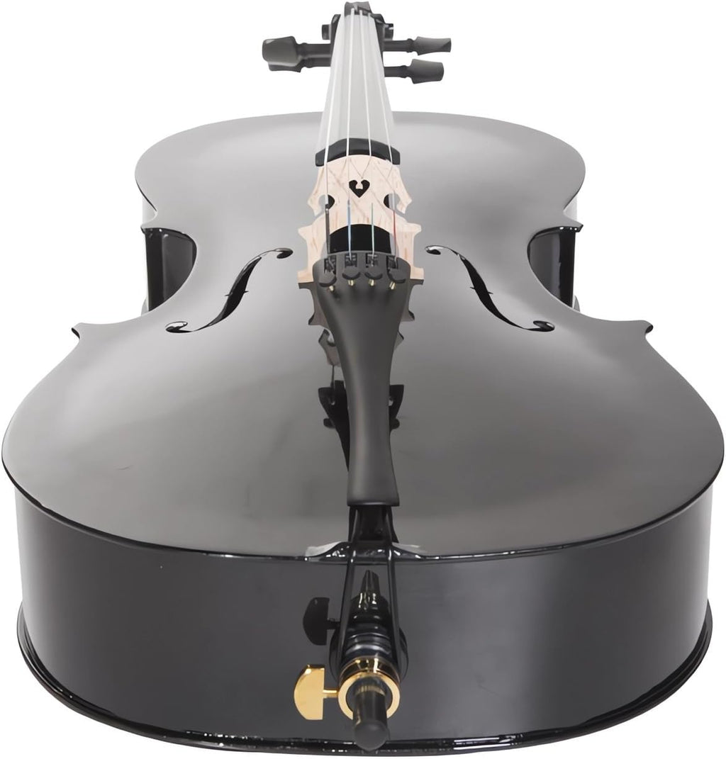 4/4 Full Size Cello Kit for Beginners, Spruce Top Acoustic Cello, Cello Kit with/Bow, Stand, Rosin, Bag, Stringed