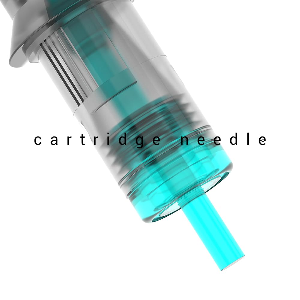 Aquamarine Knight Disposable Tattoo Cartridge Needles Tattoo Cartridges Assorted 50pcs Sizes of Round Magnum