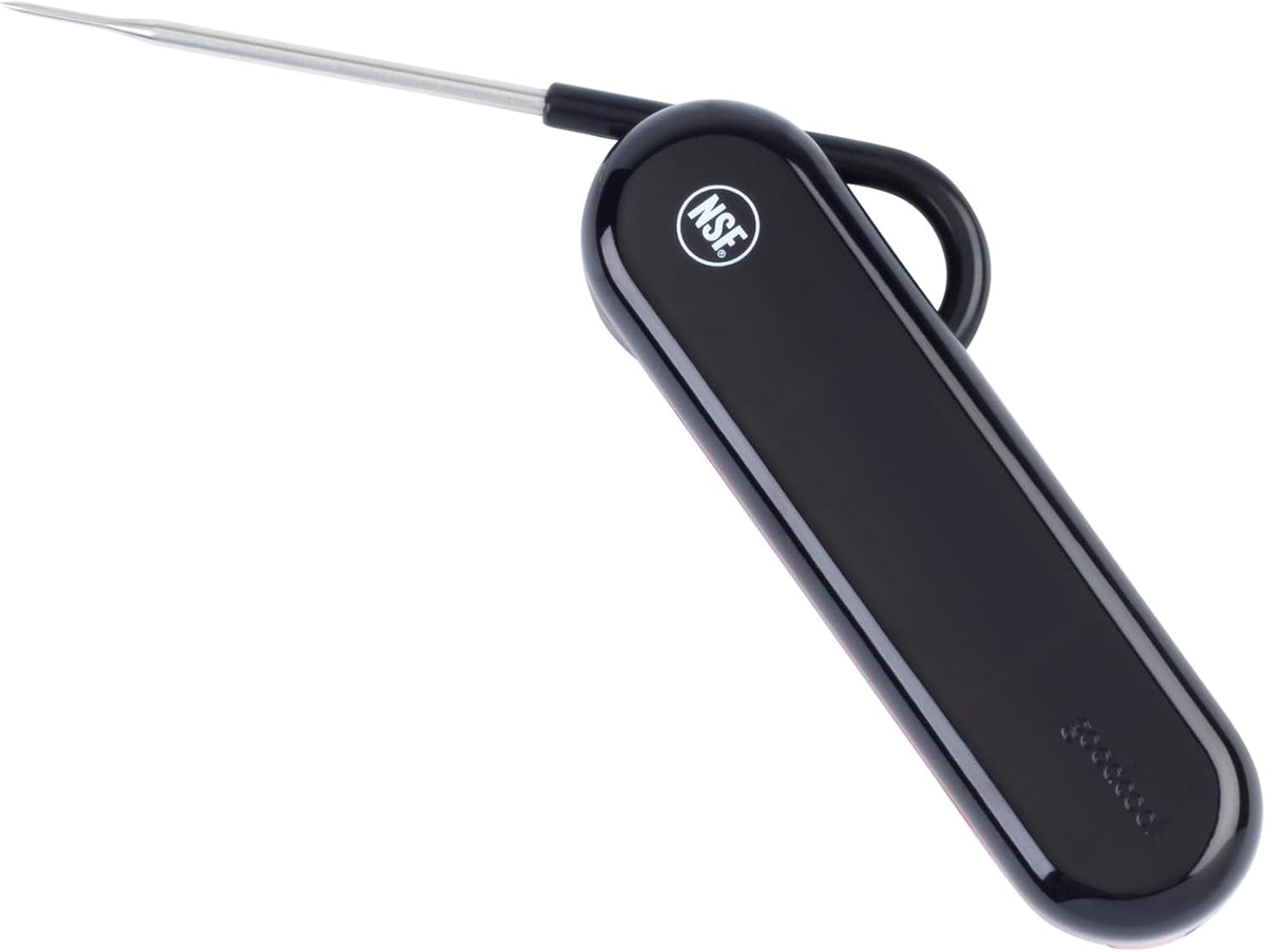 Touch Digital Thermometer with LCD Display Instant Read with Stainless Steel Probe Built-In Magnet for Easy Storage