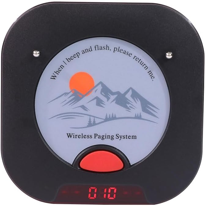 Restaurant Pager System Touch Keyboard Wireless Calling System 20 Pagers Beeper Buzzer Guest Customer Queue Pagers