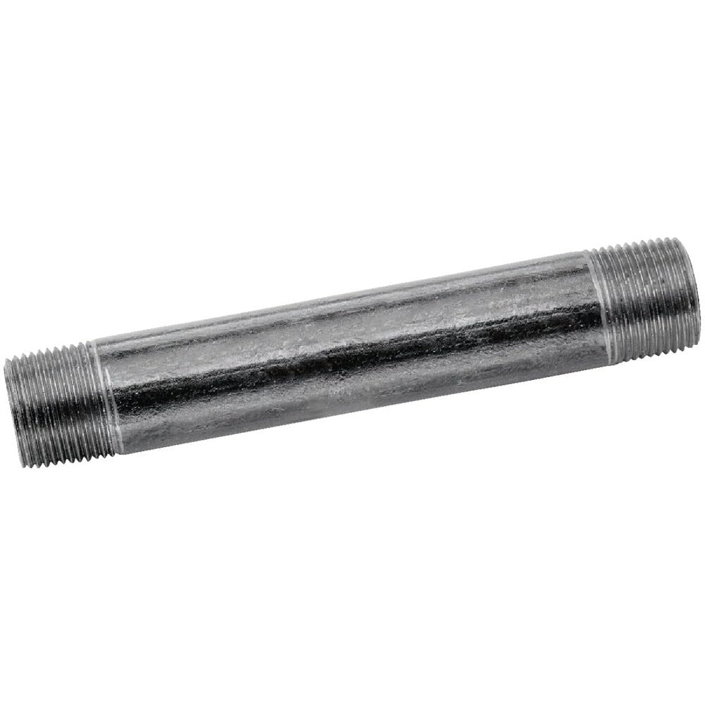 Anvil 8700140109, Steel Pipe Fitting, Nipple, 3/4" NPT Male x 6" Length, Black Finish