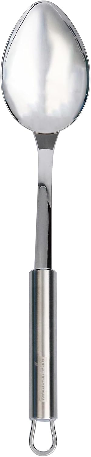 Stainless Steel Cooking Spoon - 36 Pack - German Standard Metal Kitchen Spoon with Ergonomic Handle, Dishwasher Safe