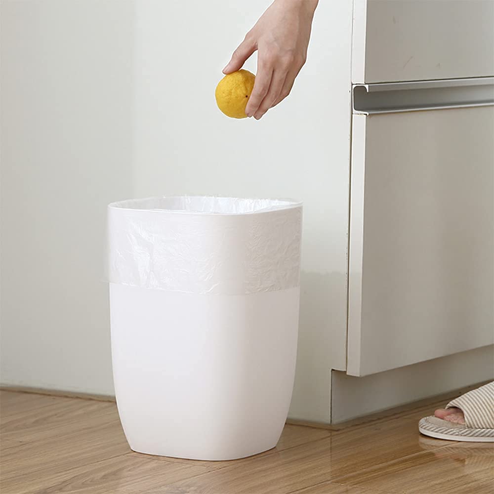 Bathroom Trash Can, Small Garbage Can for Bedroom, Living Room, Kitchen, Slim Cute Plastic Waste Basket for Office