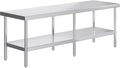 96 x 30-Inch Stainless Steel Prep and Work Table