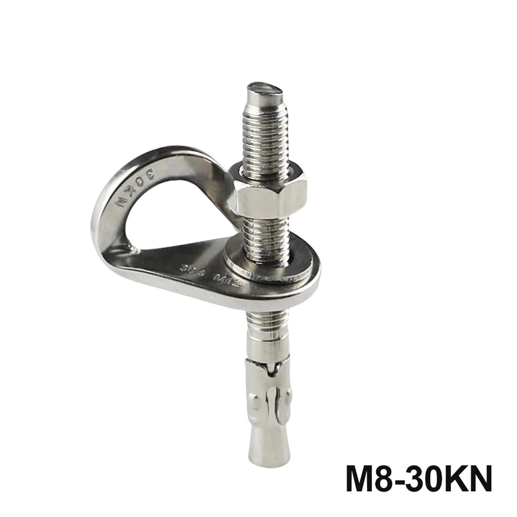 Rock Piton Climb Anchor Point Nut Bolt Hanger Plate Expansion Nail 304 Stainless Steel Caving Climbing Rigging M8 M10