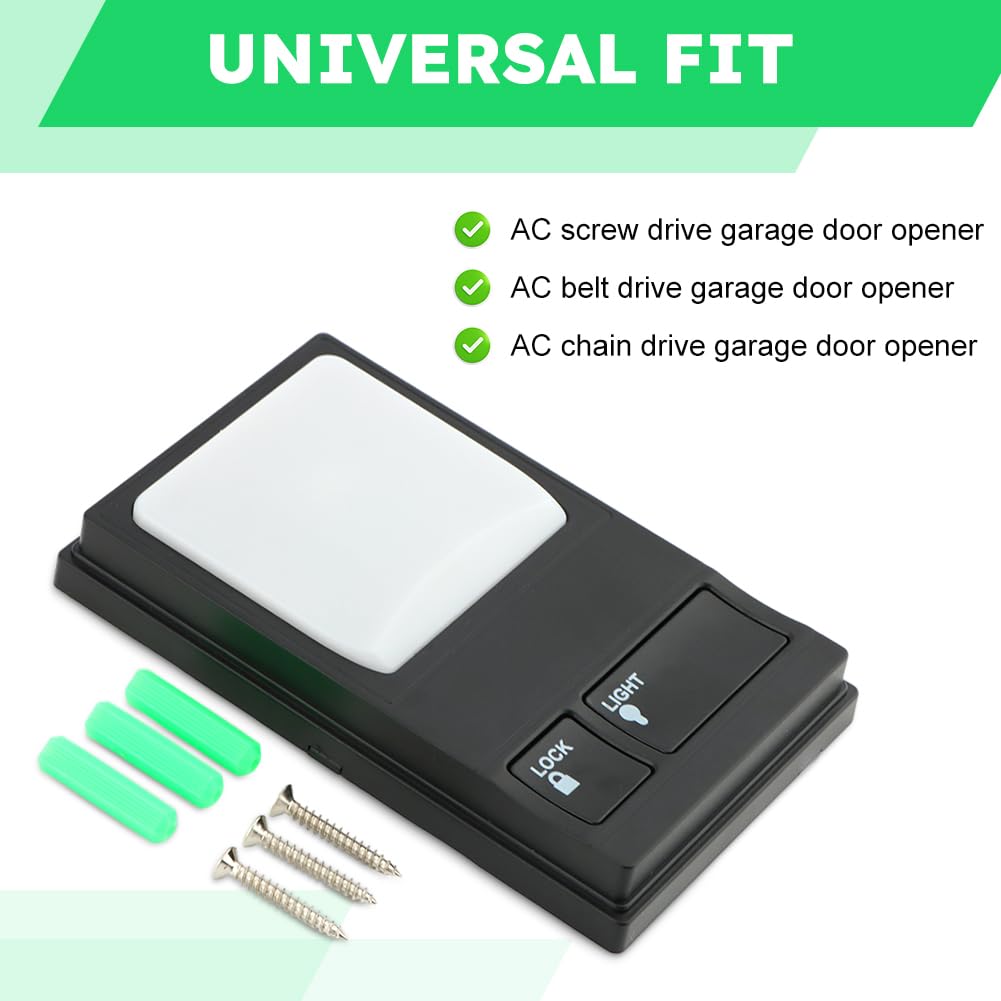 Garage Door Opener Control Panel, Garage Door Wall Button Compatible with 41A5273-1 78LM, Wall-Mounted Multi-Function