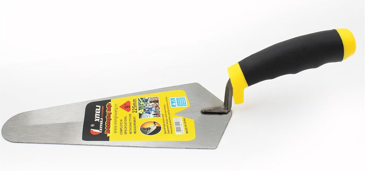 Bricklaying Trowel 3 Pieces Trowel Masonry Hand Tool Set,Margin Trowel,Pointing Trowel,Tuck Pointing Trowel,Building