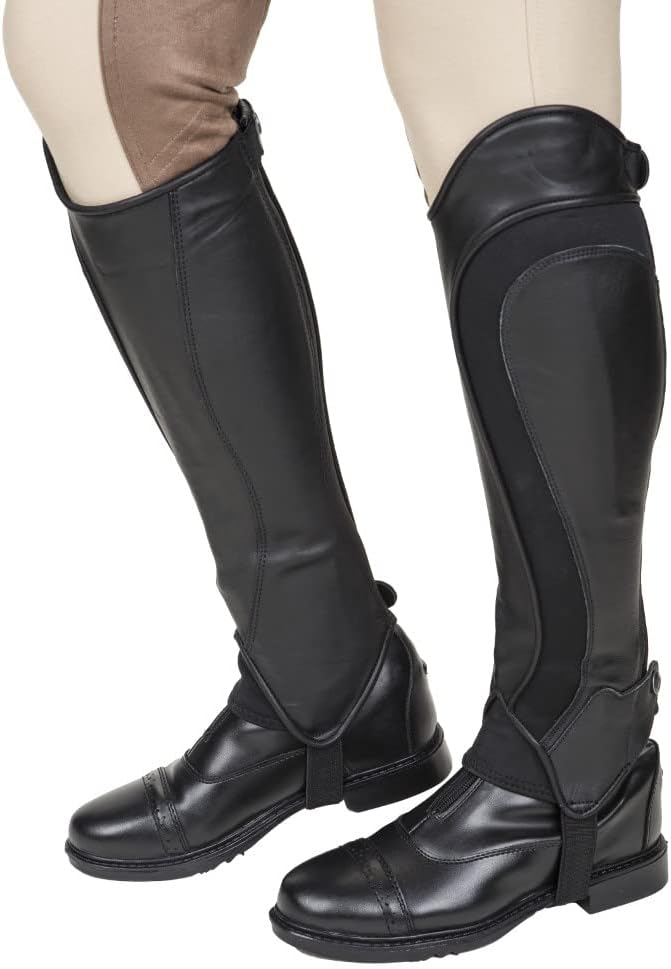 Ladies Derby Leather Half Chaps