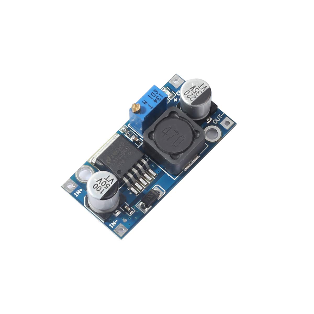 DEVMO 10 Pack LM2596 LM2596S DC-DC Step Down Variable Volt Regulator Input 3.0-40V Output 1.5-35V Adjustable Buck Converter Electronic Voltage Stabilizer Power Supply Module